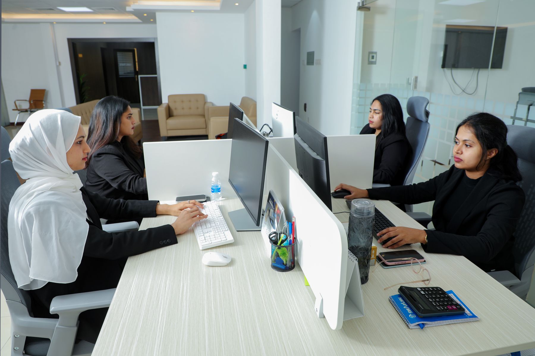 Audit staff at their desks